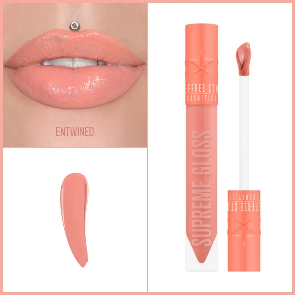 Jeffree Star Supreme Lip Gloss - Entwined - peachy nude